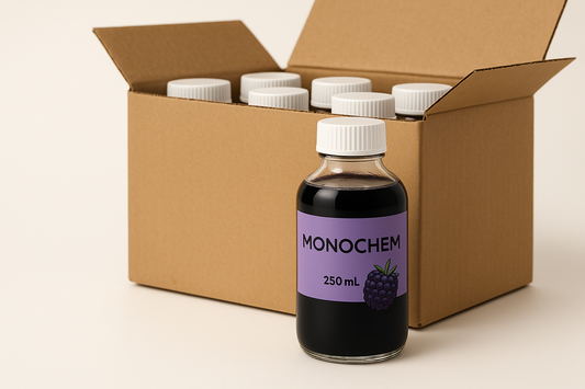 Monochem con 5 botellas en la caja